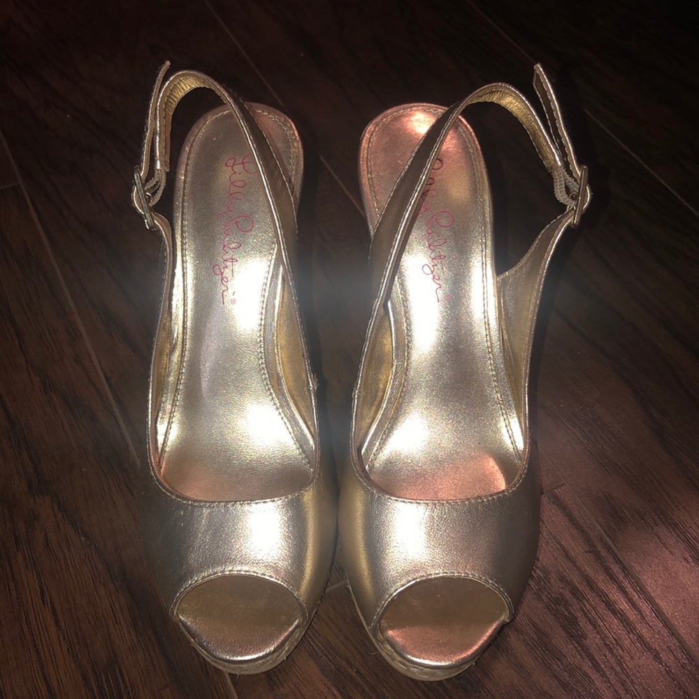 Lilly Pulitzer Kristin Leather Wedge